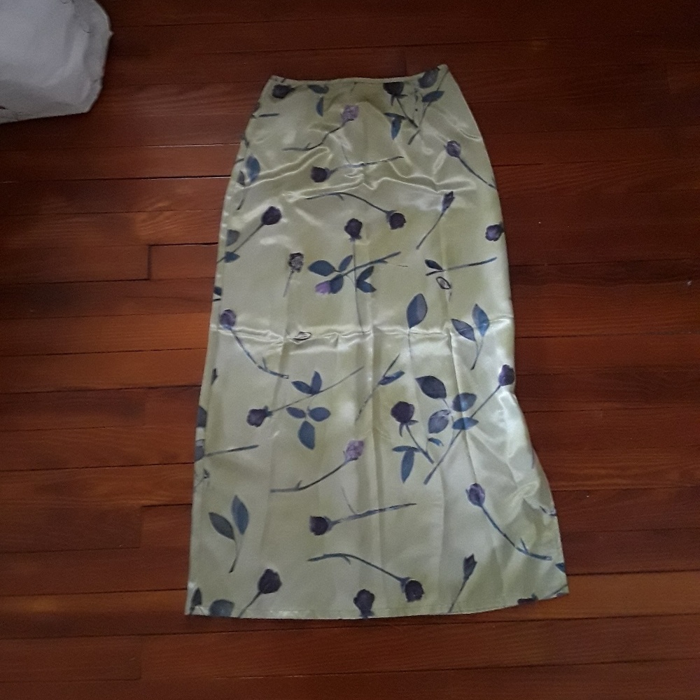 Vintage Floral Maxi Skirt